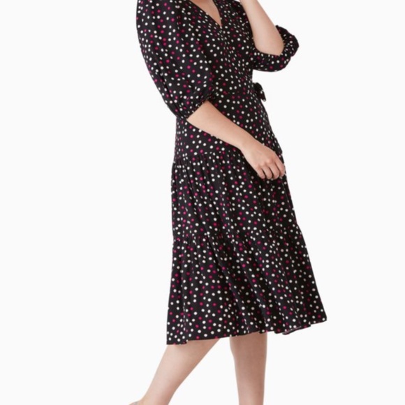 kate spade glimmer dot wrap dress - Picture 13 of 13